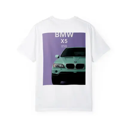 BMW X5 E53 Mint Green Purple Background