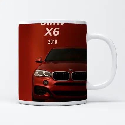 BMW X6 2016 Red Background Front View