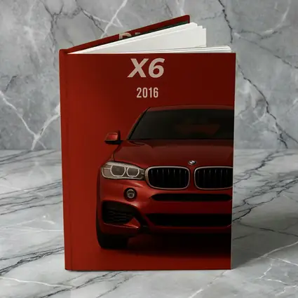 BMW X6 2016 Red Background Front View