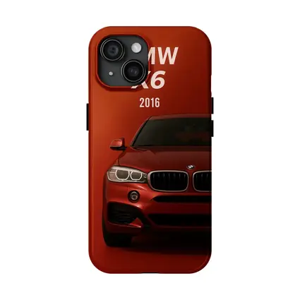 BMW X6 2016 Red Background Front View