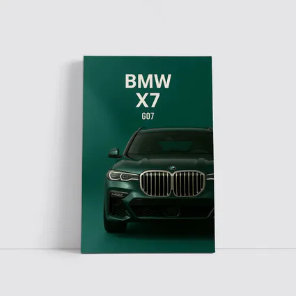 BMW X7 G07 Green Studio Front View