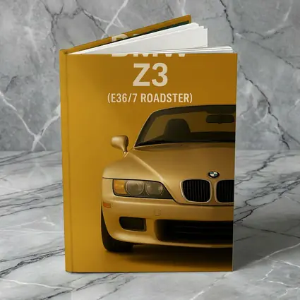 BMW Z3 E36 Roadster Gold Background Art