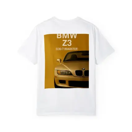BMW Z3 E36 Roadster Gold Background Art