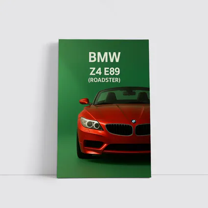 BMW Z4 E89 Roadster Green Background Art