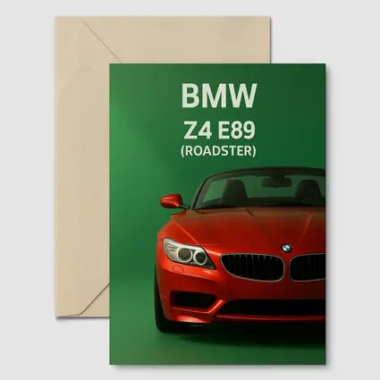 BMW Z4 E89 Roadster Green Background Art
