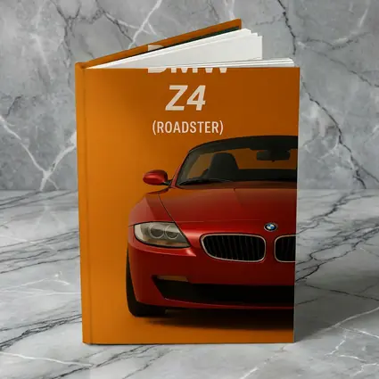 BMW Z4 Roadster Red Orange Background Art