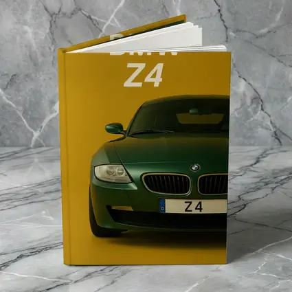 BMW Z4 Green Car Yellow Background Art