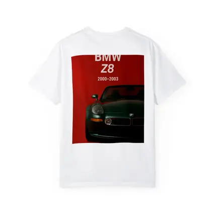 BMW Z8 Classic Roadster Red Background Art