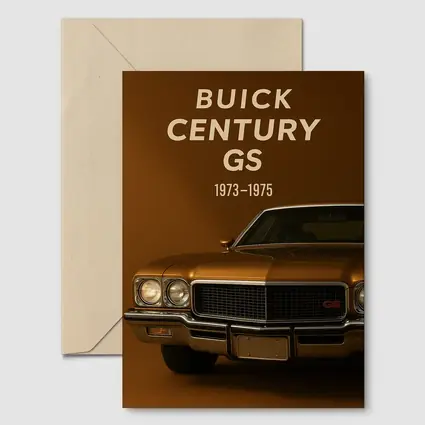 Buick Century GS Classic Muscle Car Gold