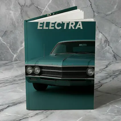 Buick Electra Classic Car Teal Background