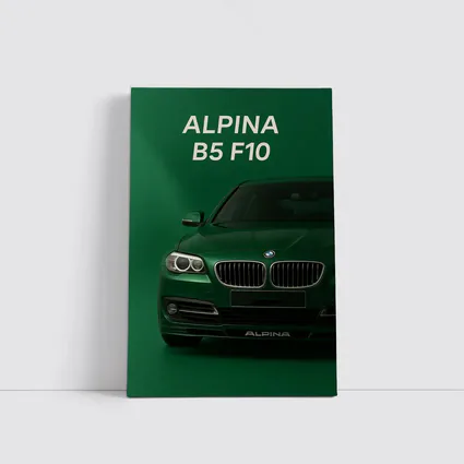 Alpina B5 F10 Green Studio Front View