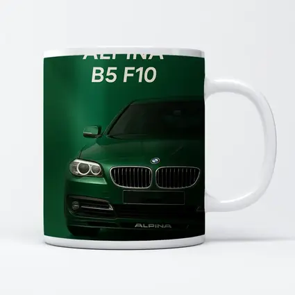 Alpina B5 F10 Green Studio Front View