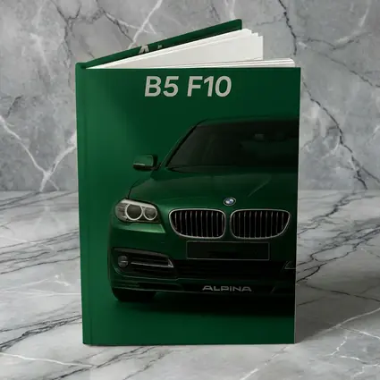 Alpina B5 F10 Green Studio Front View
