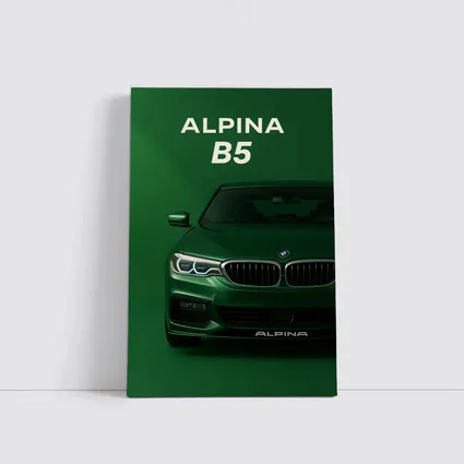Alpina B5 Green Front View Art