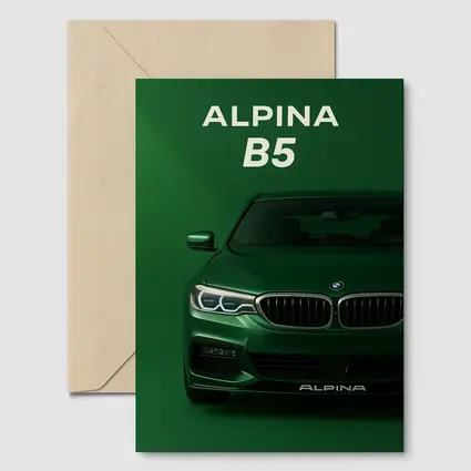 Alpina B5 Green Front View Art
