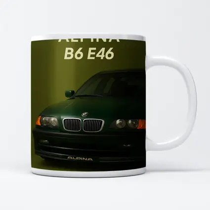 Alpina B6 E46 Green Studio Car Art