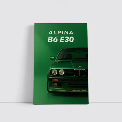 Alpina B6 E30 BMW Green Studio Art