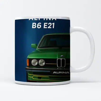 Alpina B6 E21 Green Classic Car Art