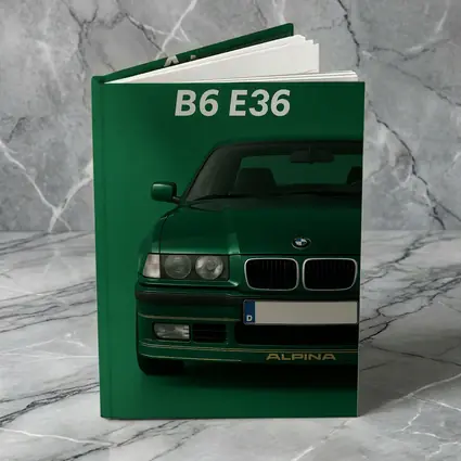 Alpina B6 E36 Green Minimal Car Art