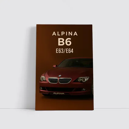 Alpina B6 E63 Deep Red Dark Background