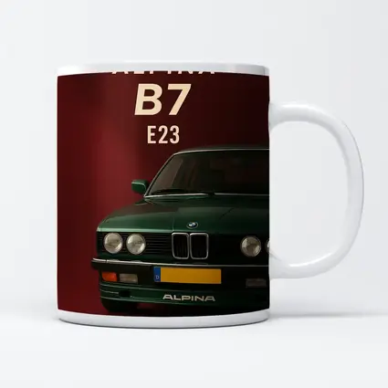 Alpina B7 E23 Green Dark Red Background