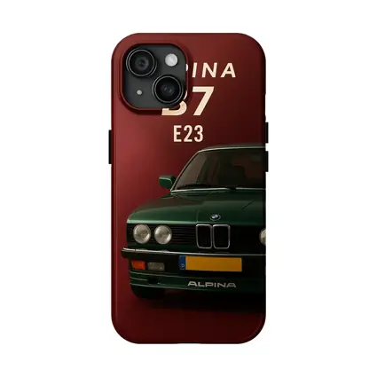 Alpina B7 E23 Green Dark Red Background