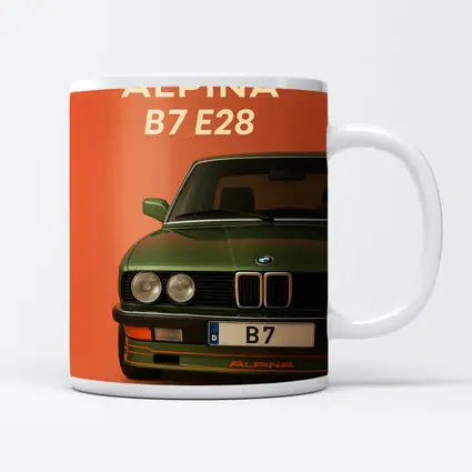 Alpina B7 E28 Green on Orange Background