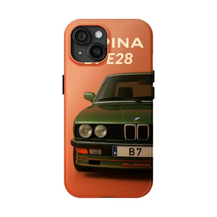 Alpina B7 E28 Green on Orange Background