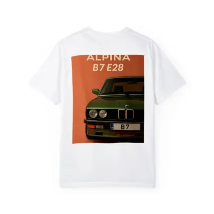 Alpina B7 E28 Green on Orange Background