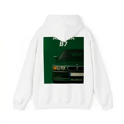 BMW Alpina B7 Green Minimal Car Art