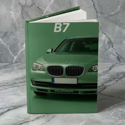 Alpina B7 BMW Green Minimal Car Art