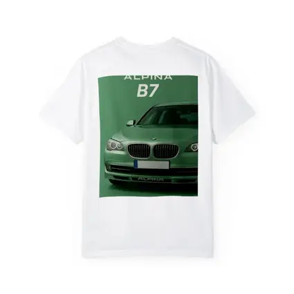 Alpina B7 BMW Green Minimal Car Art