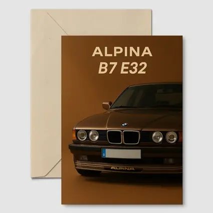 Alpina B7 E32 Brown Studio Background