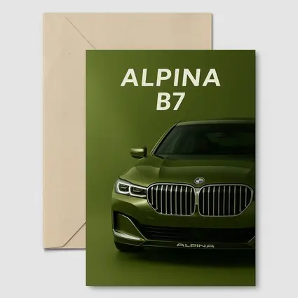 Alpina B7 Green Luxury Sedan Front View