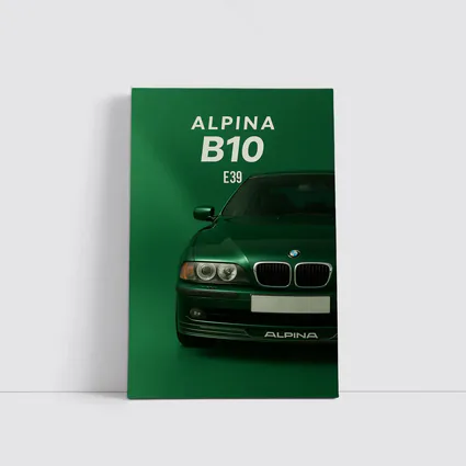 Alpina B10 E39 Green Wall Art