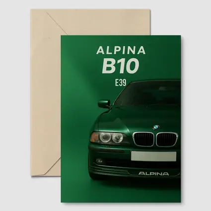 Alpina B10 E39 Green Wall Art