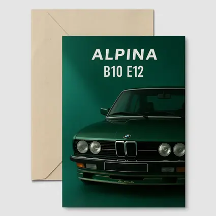 Alpina B10 E12 Green Classic BMW Art