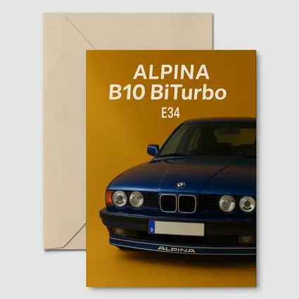 Alpina B10 BiTurbo E34 Blue Car