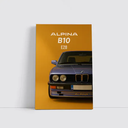 Alpina B10 E28 Blue on Yellow
