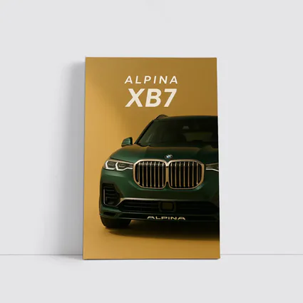 Alpina XB7 Green SUV Gold Background