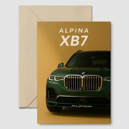 Alpina XB7 Green SUV Gold Background