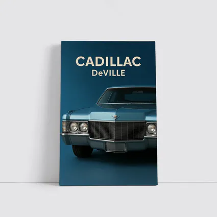 Cadillac DeVille Classic Blue Studio Shot