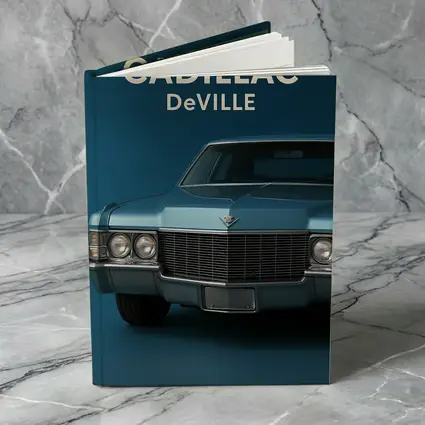 Cadillac DeVille Classic Blue Studio Shot
