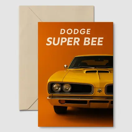 Dodge Super Bee Classic Muscle Car Orange