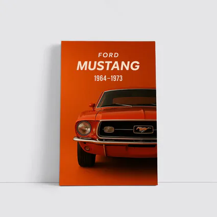 Ford Mustang Classic Orange Front View