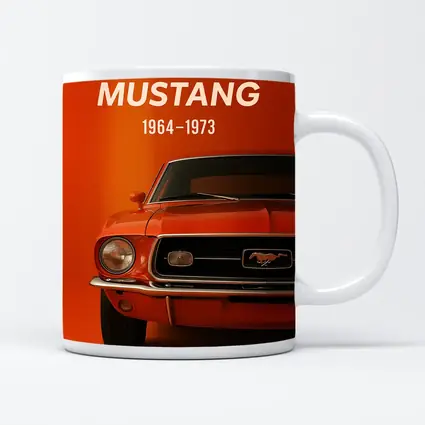Ford Mustang Classic Orange Front View