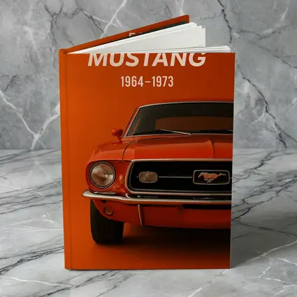 Ford Mustang Classic Orange Front View
