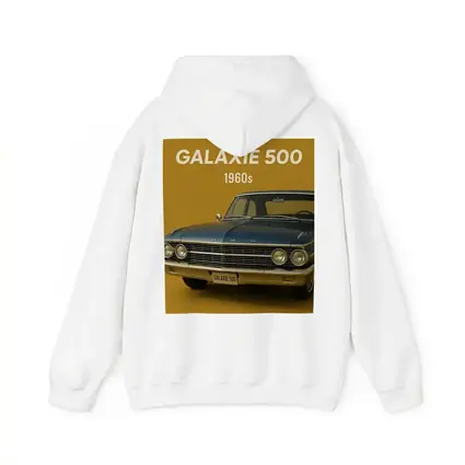 Ford Galaxie 500 Classic Car Gold Background