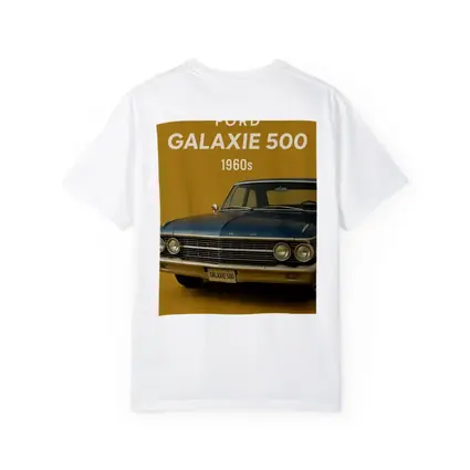Ford Galaxie 500 Classic Car Gold Background