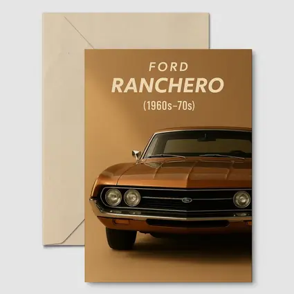 Ford Ranchero Classic Muscle Car Beige